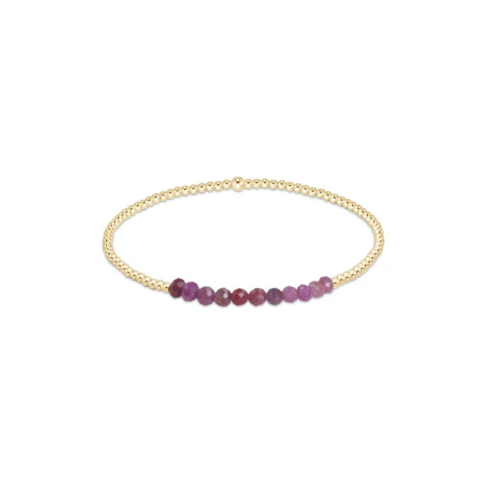 enewton • Gold Bliss 2mm Bracelet Ruby