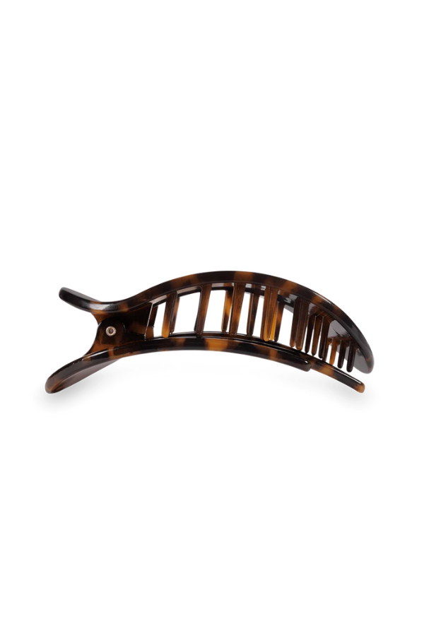 Teleties • Large Flat Round Hair Clip - Tortoise