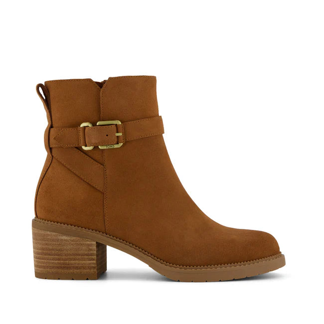 TOMS Hailey Buckle Brown Suede