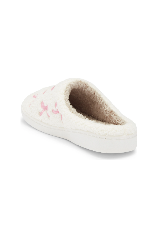 MIA • Cozi Shearling Bow Slippers - Pink