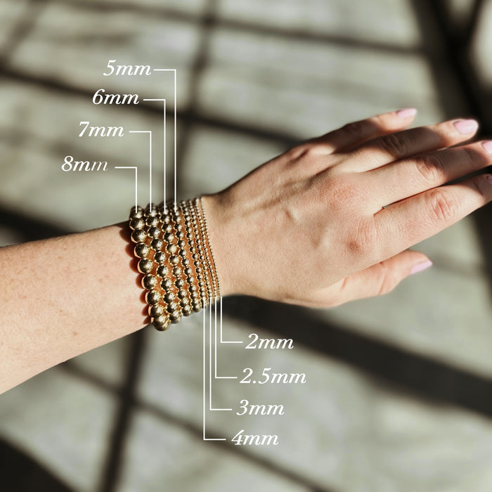 enewton • Signature Cross 2mm Bead Bracelet Off-White