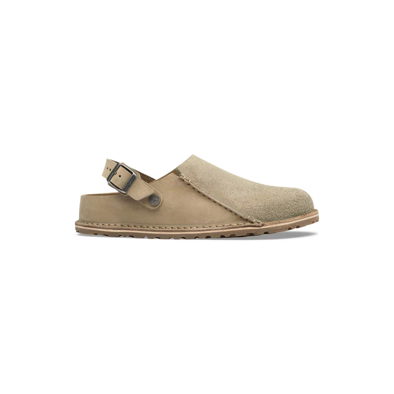 Birkenstock • Lutry Premium Suede - Taupe (Narrow)