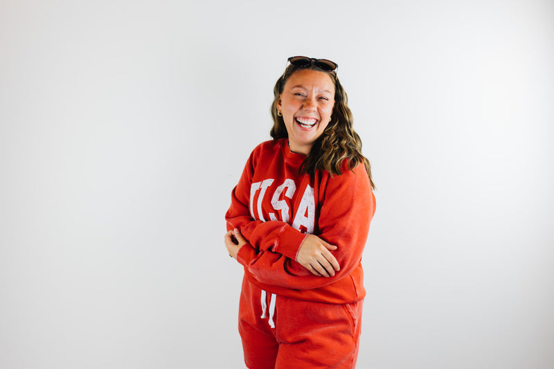 Thread & Supply • Jordan USA Sweatshirt - Red