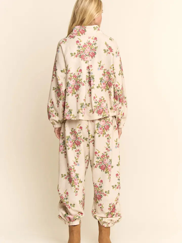 Floral Print Harem Pants