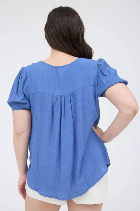 Double Tie Top - Blue