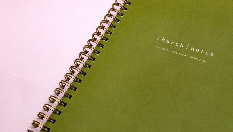 Church Notes • Bible study Notebook - Blush