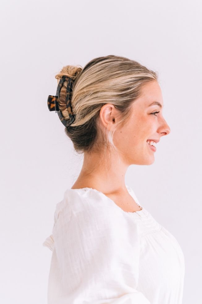 Teleties • Open Large Hair Clip - Tortoise