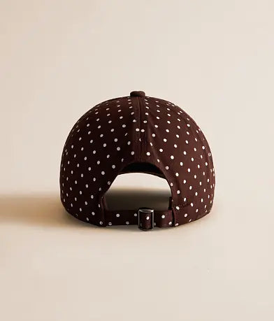 Polka Dot Dad Hat - Brown