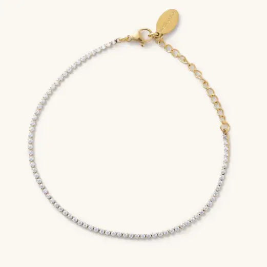 Nikki Smith Designs • Waterproof Micro Tennis Bracelet - Gold