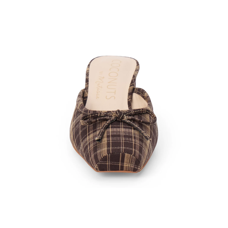 Matisse • Geneva Mules - Brown Plaid