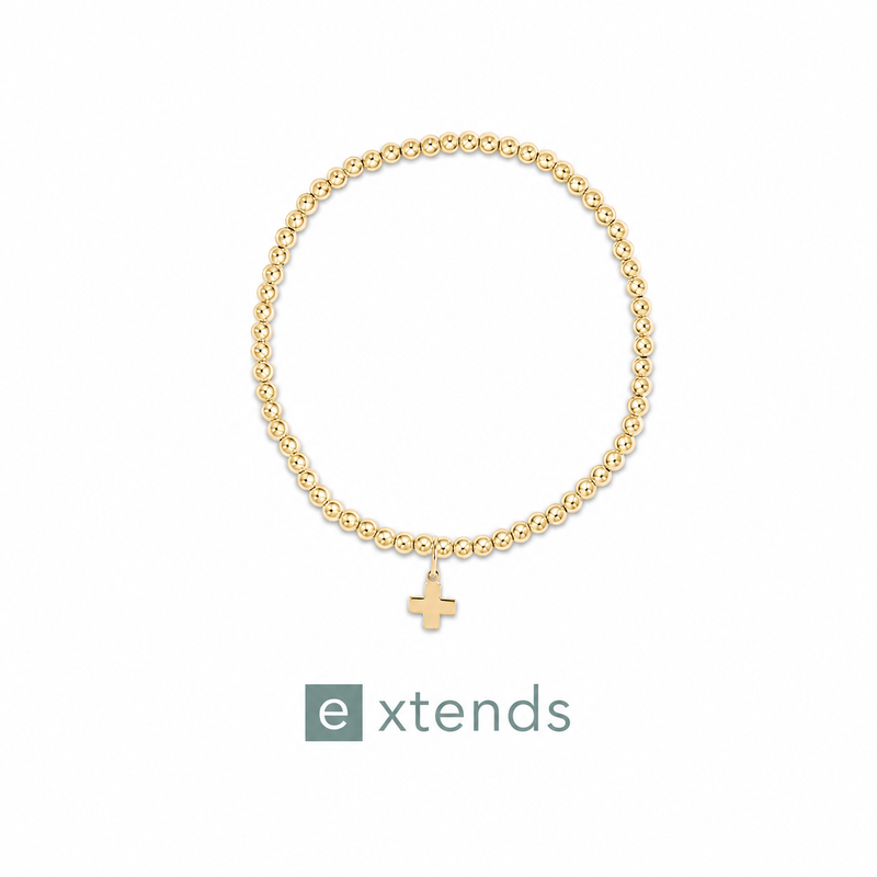 enewton Extends • Classic Gold 3mm Bracelet - Signature Cross