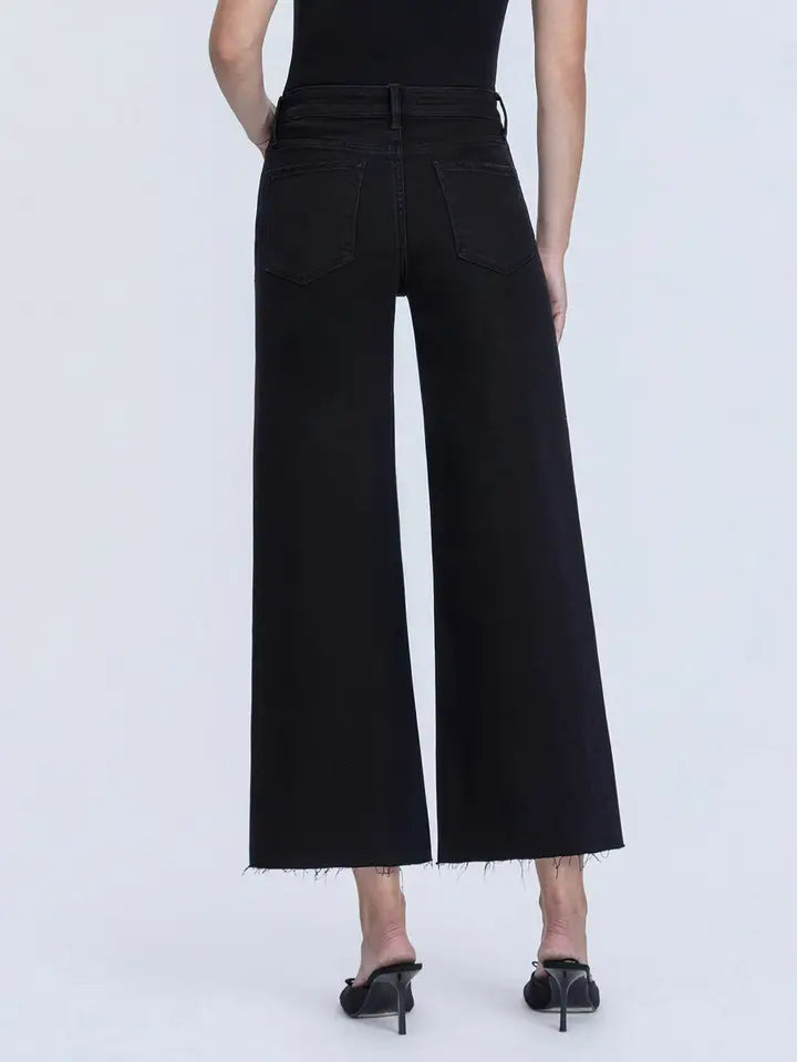 High Rise Wide Leg - Jet Black