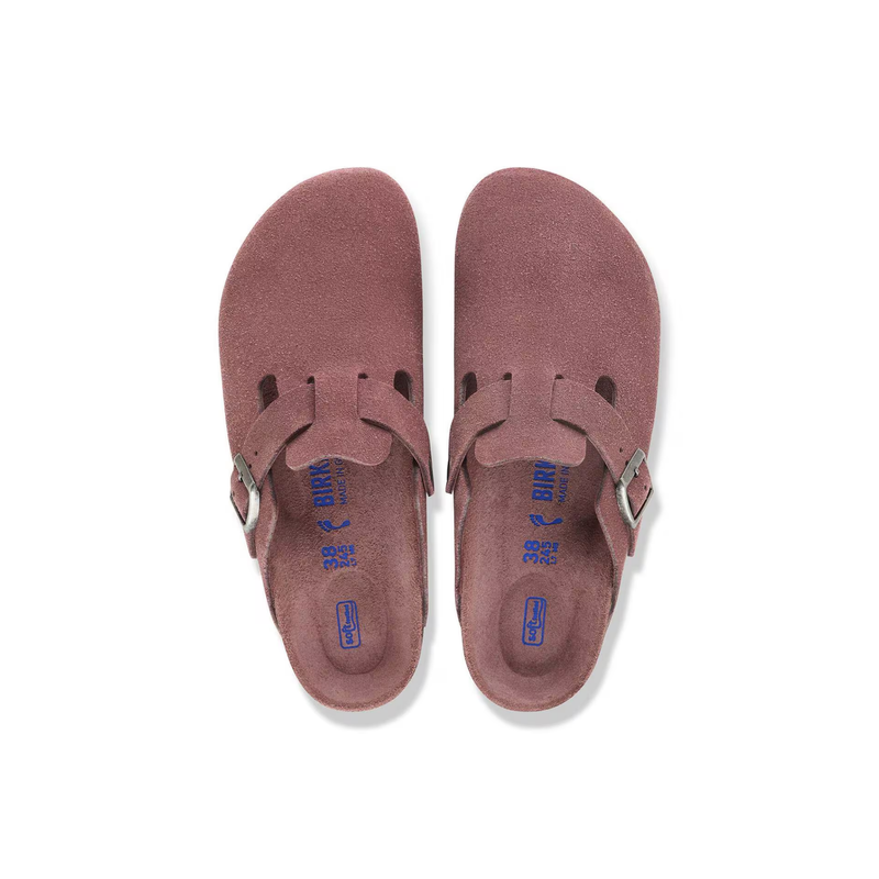 Birkenstock • Boston Soft Footbed Suede - Pepper (Narrow)