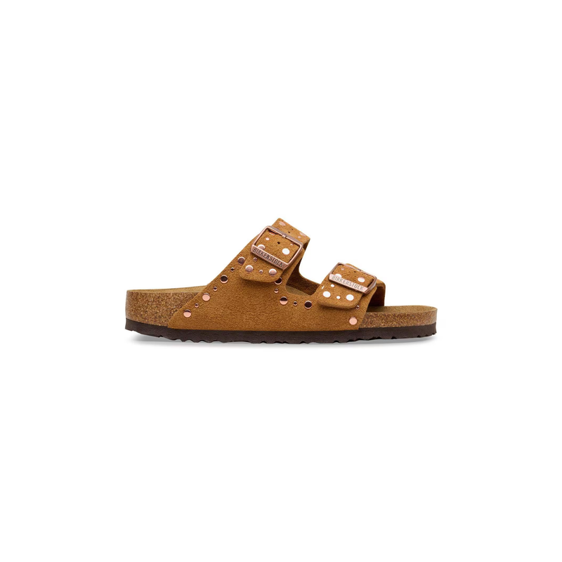 Birkenstock® • Arizona Rivets - Suede Mink (Narrow)