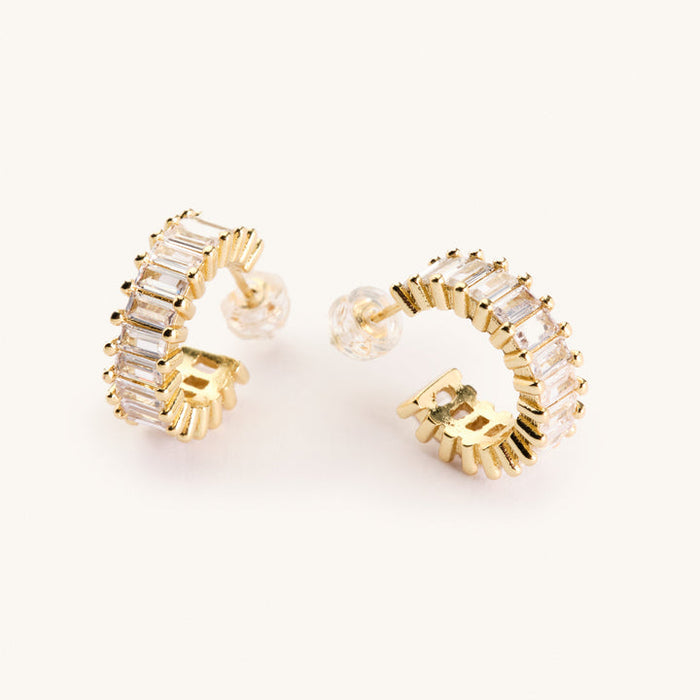 Nikki Smith Designs • Esther Gold Diamond Hoops