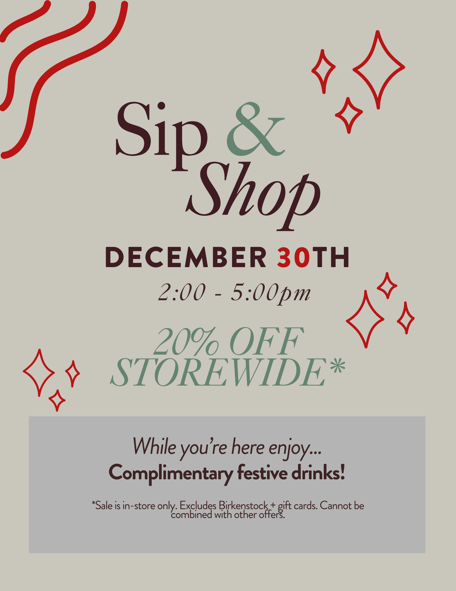 SIP & SHOP