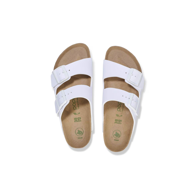 Birkenstock® • Arizona Papillio Flex Platform - White (Narrow)