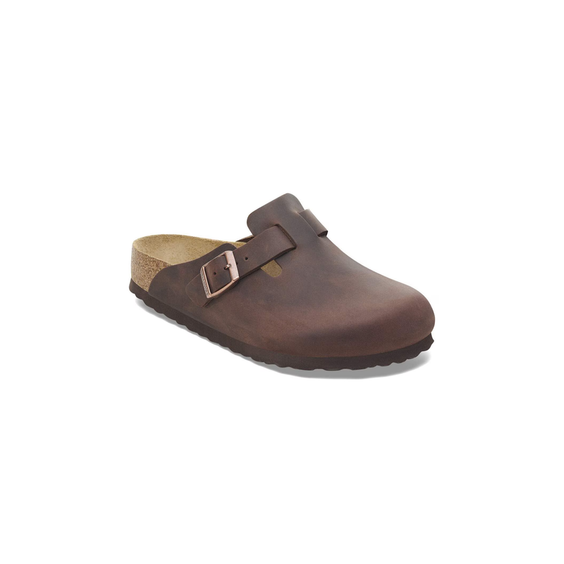 Birkenstock® • Boston Soft Footbed Oiled Leather - Habana (Narrow)