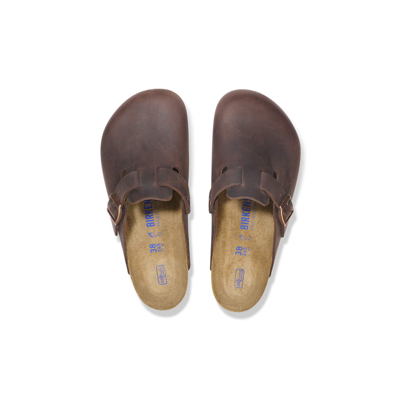 Birkenstock® • Boston Soft Footbed Oiled Leather - Habana (Narrow)