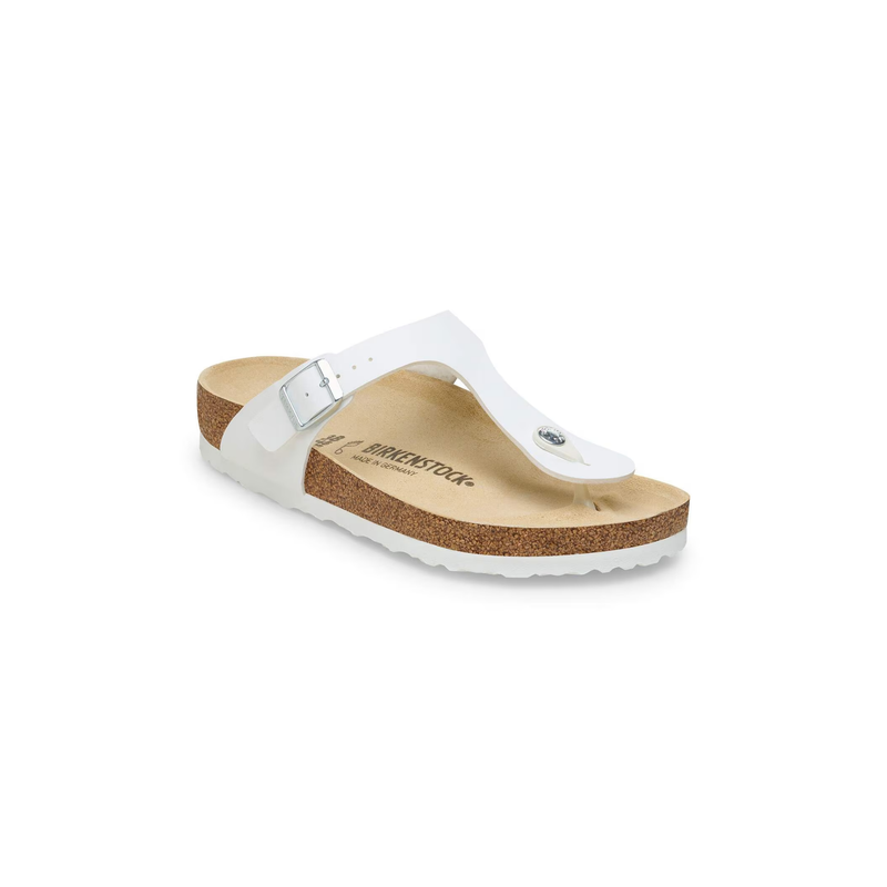 Birkenstock® • Gizeh Birko-Flor Leather - White (Regular)