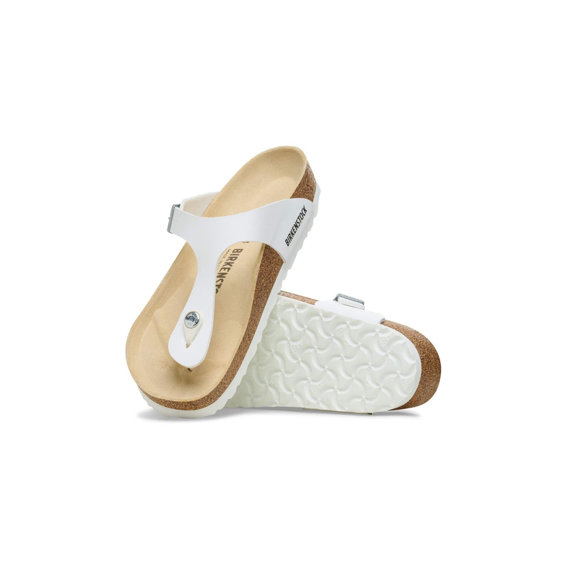 Birkenstock® • Gizeh Birko-Flor Leather - White (Regular)