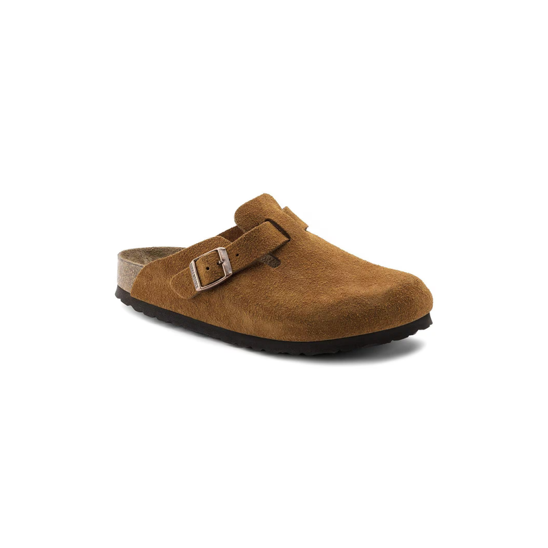 Birkenstock® • Boston Soft Footbed Suede Leather - Mink