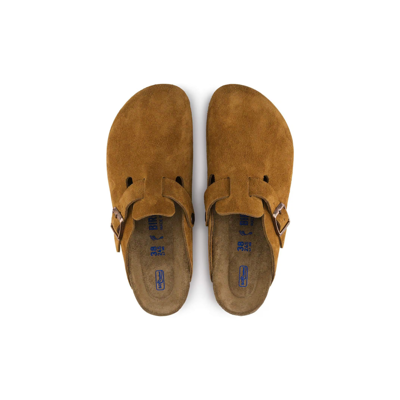 Birkenstock® • Boston Soft Footbed Suede Leather - Mink