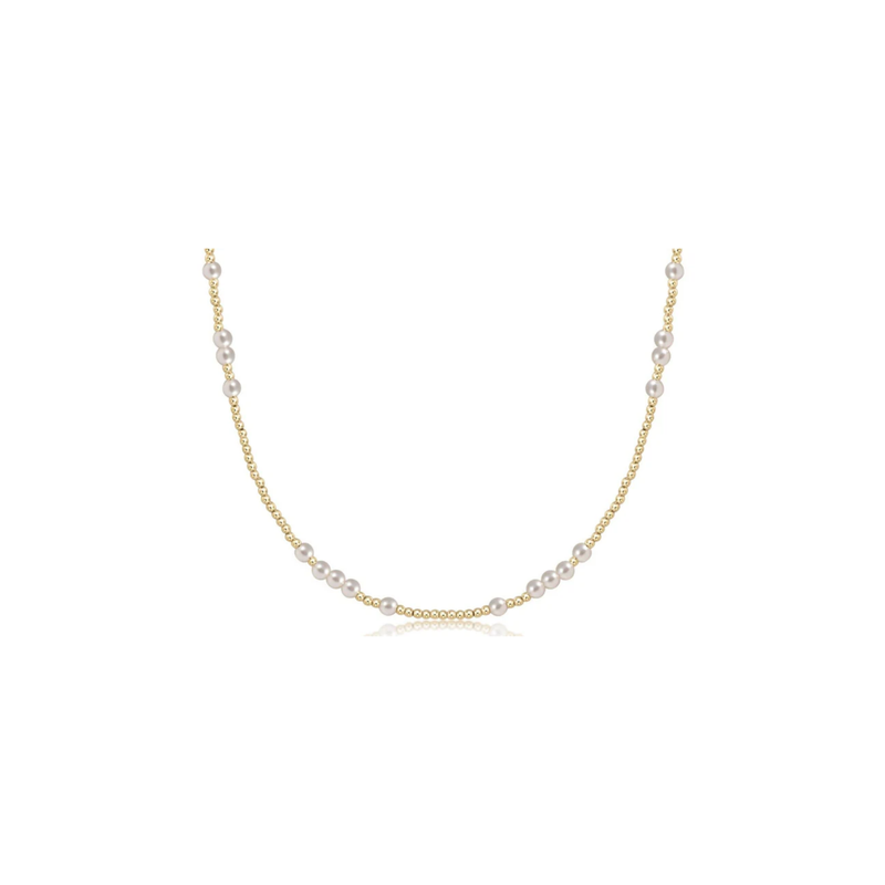 enewton • 17" Choker Beaded-Hope Unwritten Pearl 4mm