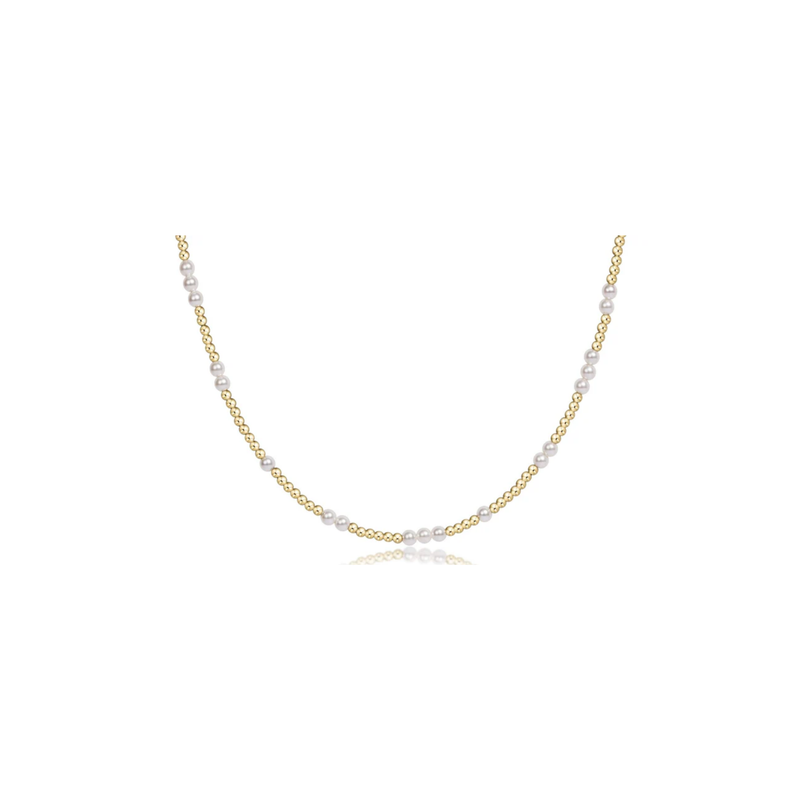 enewton • 17" Choker Beaded-Hope Unwritten Pearl 3mm