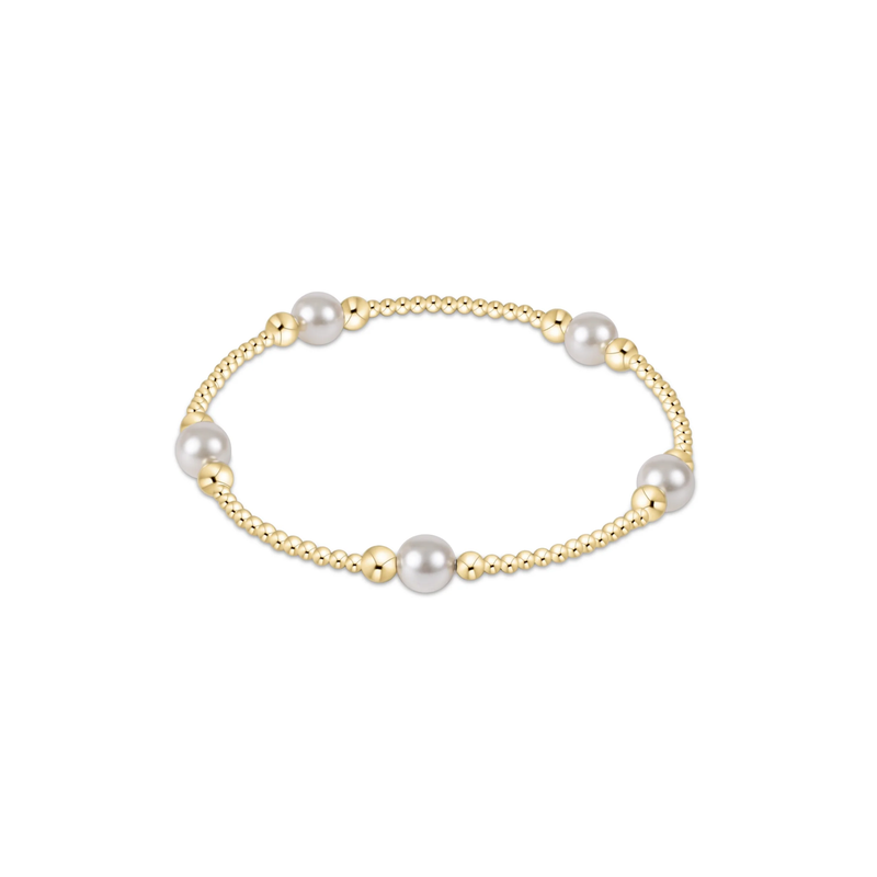 enewton Purpose Pearl 6mm Bead Bracelet - Gold