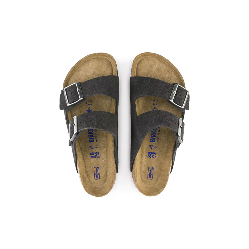 Birkenstock® • Arizona Soft Footbed Suede Leather - Velvet Gray (Regular)