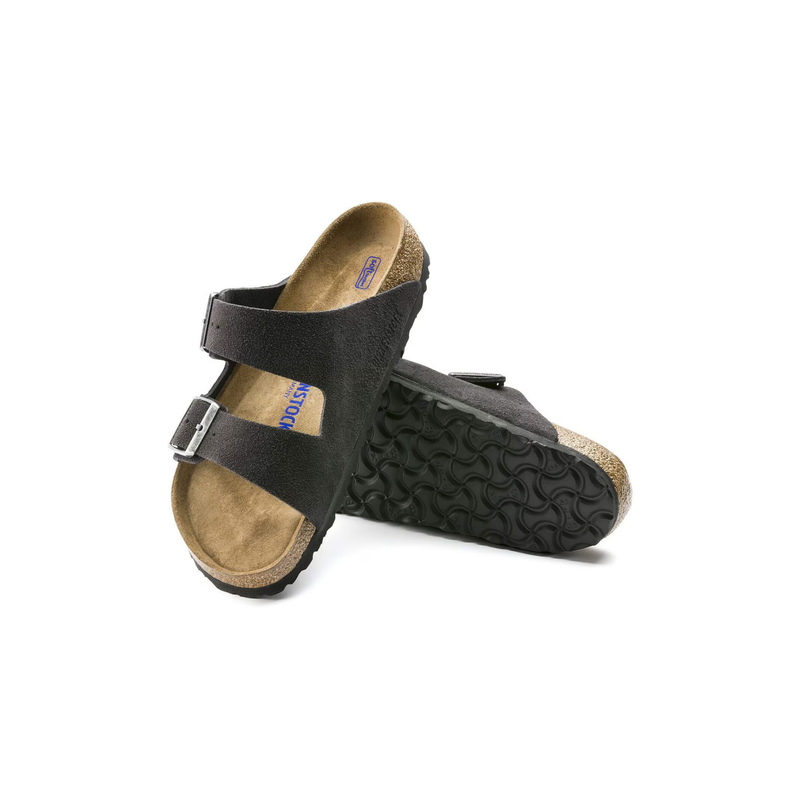Birkenstock® • Arizona Soft Footbed Suede Leather - Velvet Gray (Regular)