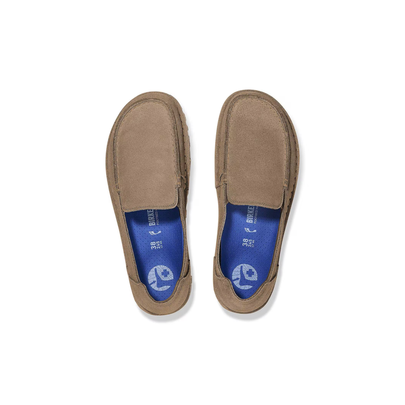 Birkenstock® • Utti Suede Leather Slip On - Gray Taupe (Narrow)