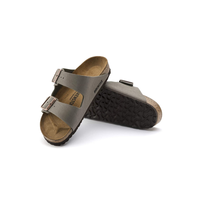 Birkenstock® • Arizona Birkibuc - Stone (Regular)