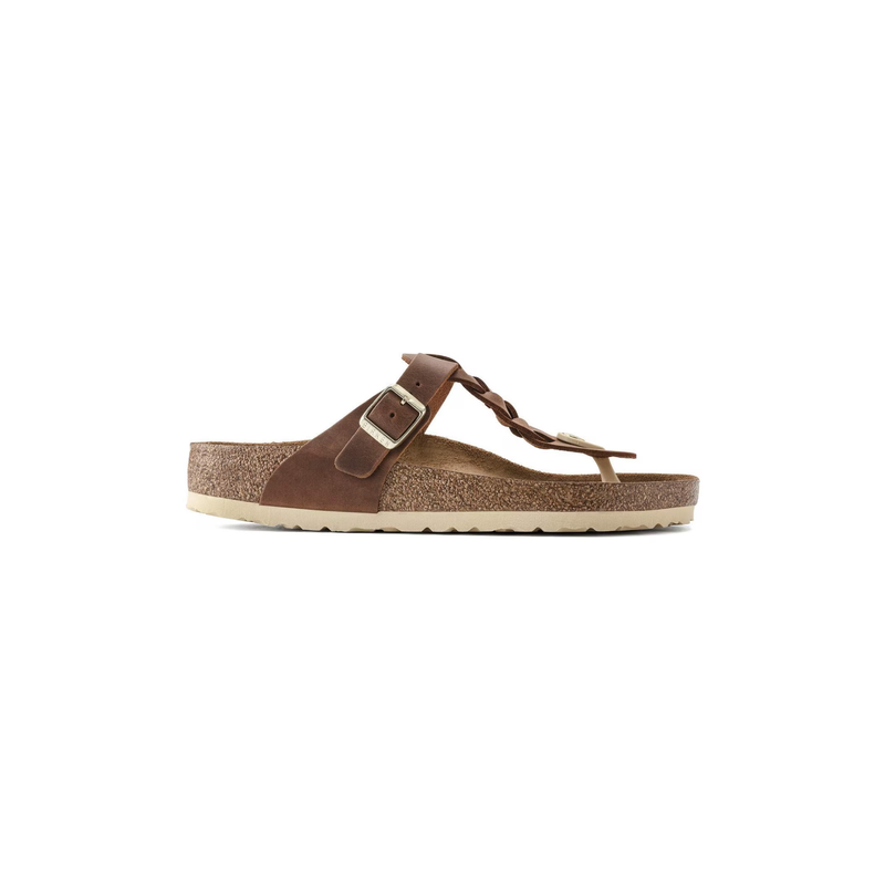 Birkenstock® • Gizeh Braided Oiled Leather - Cognac