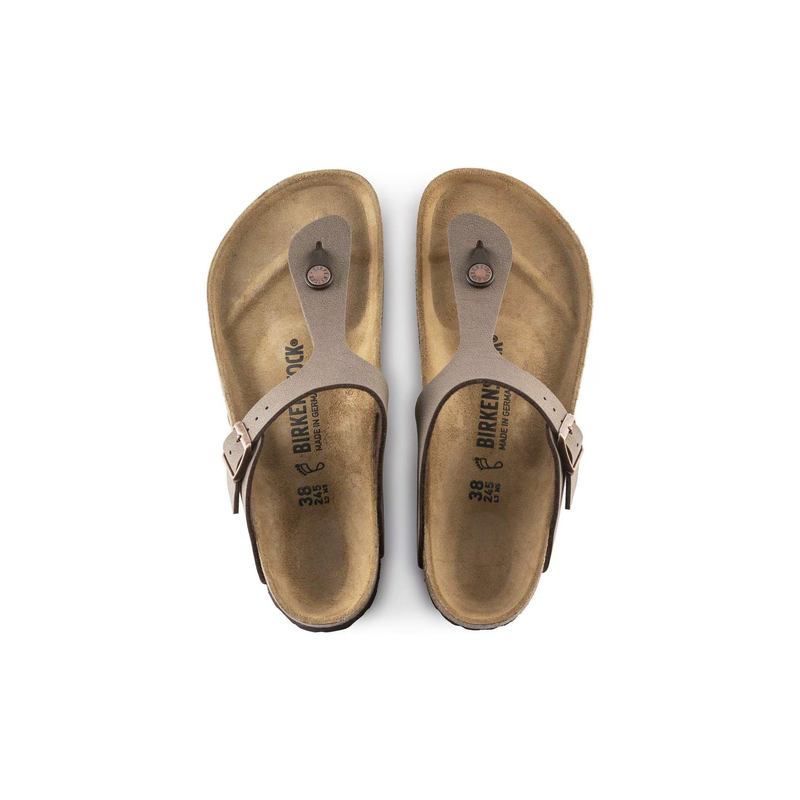 Birkenstock® • Gizeh Birkibuc Leather - Mocha