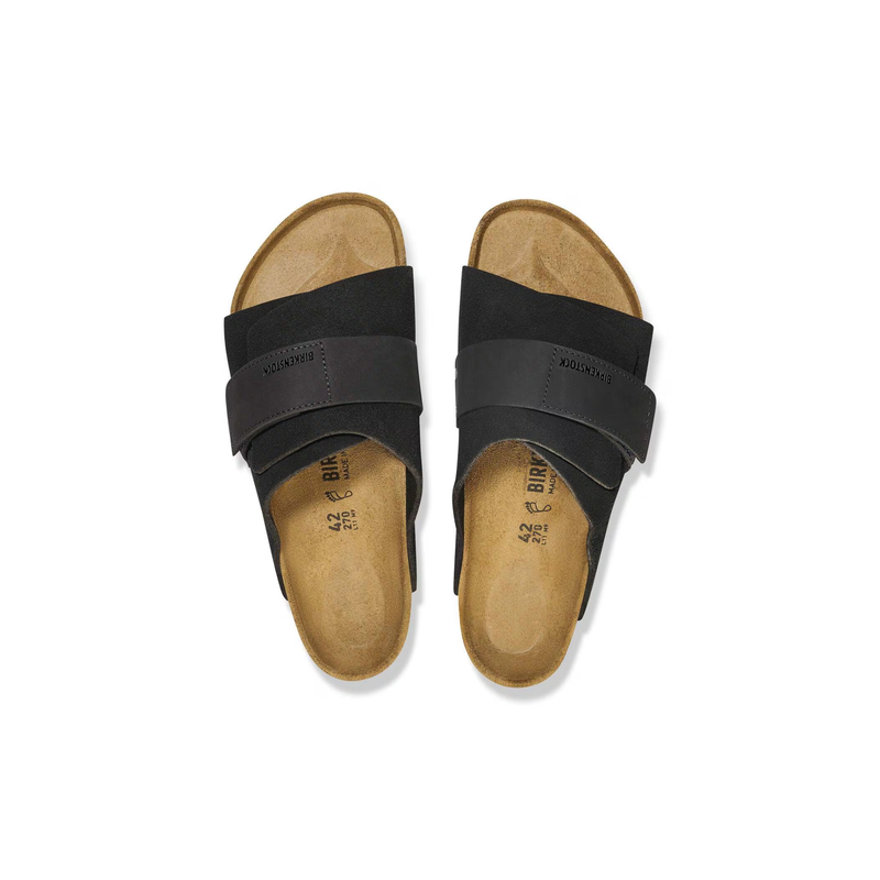Birkenstock® • Kyoto Nubuck Suede Leather - Black — bfearless.