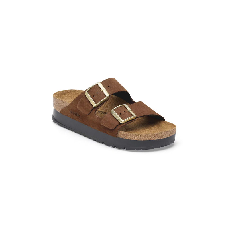Birkenstock® • Papillo Arizona Flex Platform - Dark Tea (Narrow)