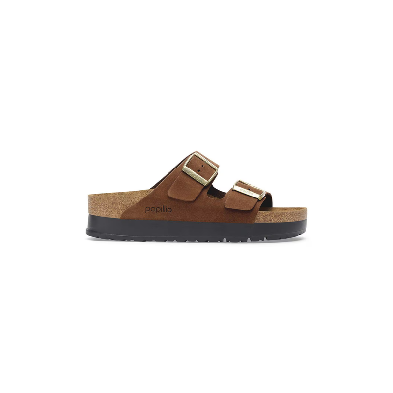 Birkenstock® • Papillo Arizona Flex Platform - Dark Tea (Narrow)