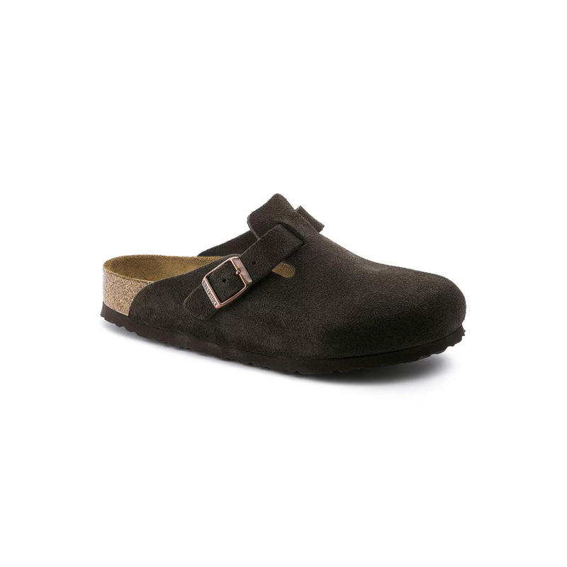 Birkenstock • Boston Soft Footbed Suede (Regular Fit) - Mocha