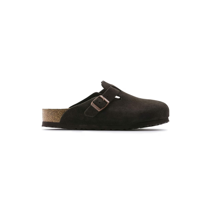 Birkenstock • Boston Soft Footbed Suede (Regular Fit) - Mocha