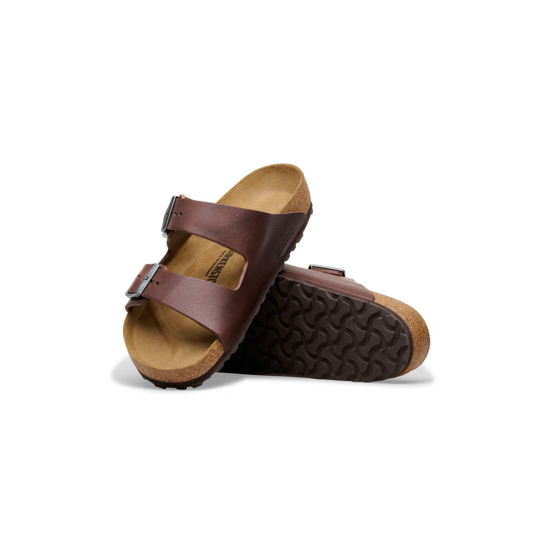 Birkenstock® • Arizona Leather Men - Vintage Wood Roast (Regular Fit/Men's)