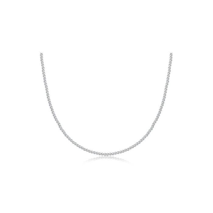 enewton • Classic Sterling Silver 2mm Bead 15" Choker