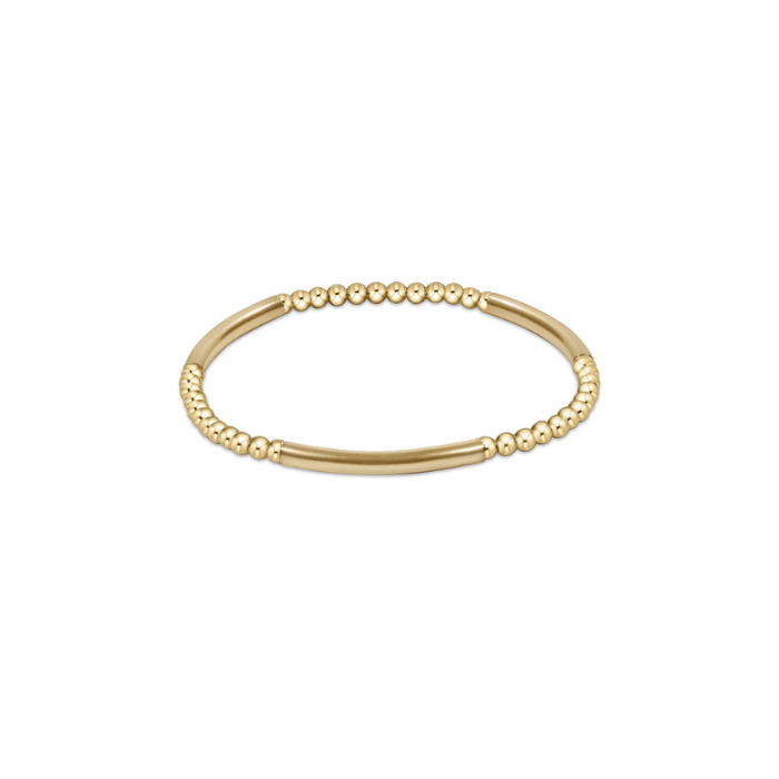 enewton Bliss Bar Gold 3mm Bead Bracelet