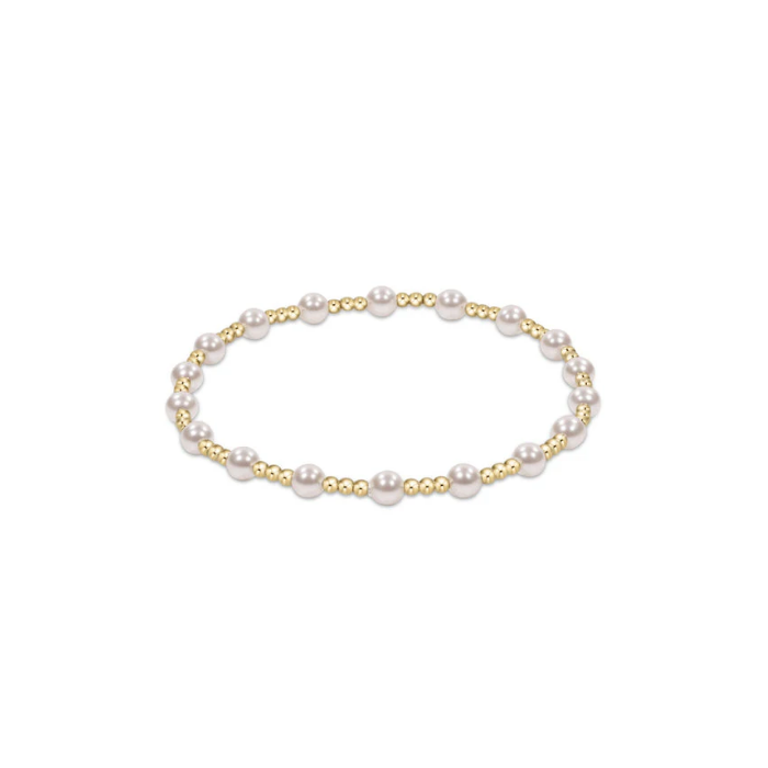 enewton • Classic Sincerity Pattern 4mm Bead Bracelet Pearl