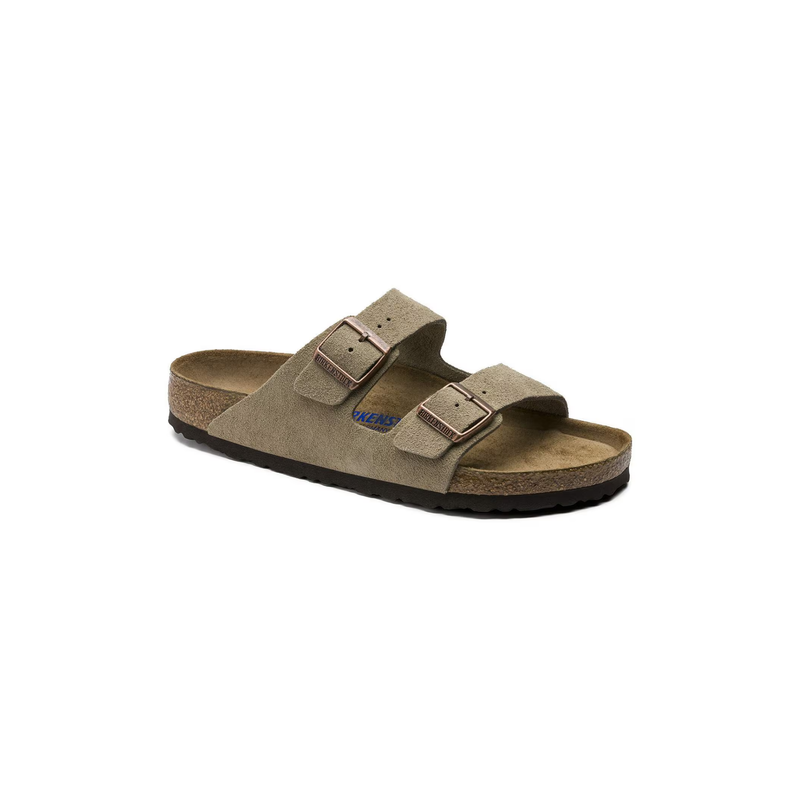 Birkenstock® • Arizona Soft Footbed Suede Leather - Taupe