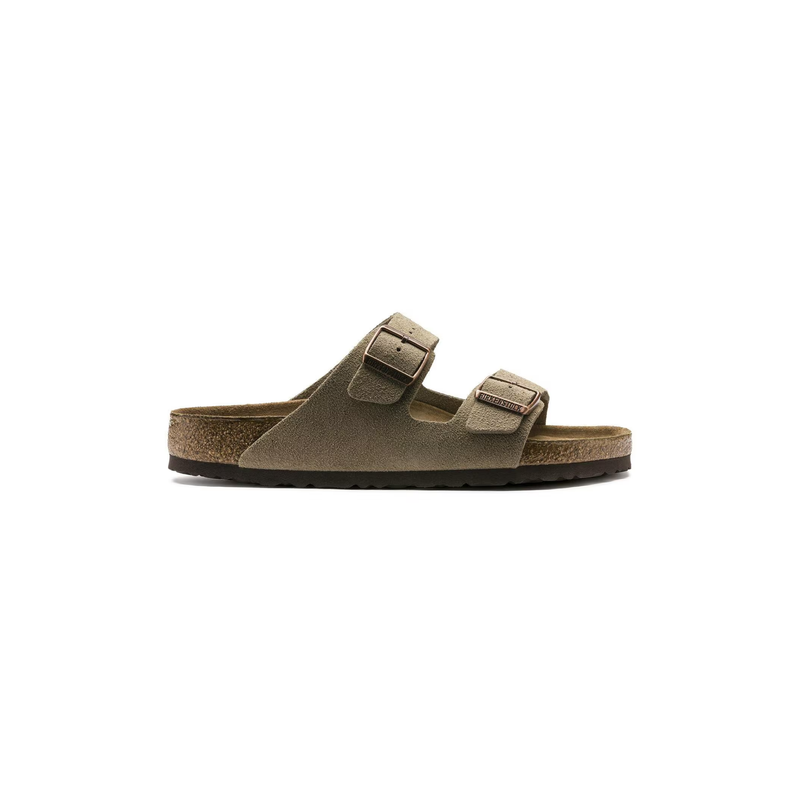 Birkenstock® • Arizona Soft Footbed Suede Leather - Taupe
