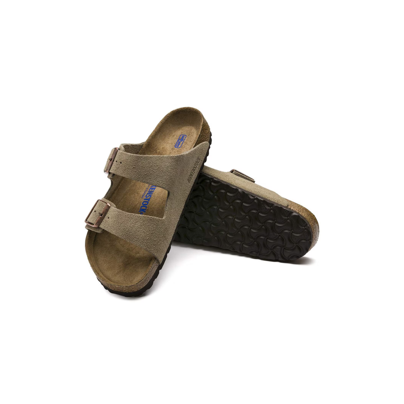 Birkenstock® • Arizona Soft Footbed Suede Leather - Taupe