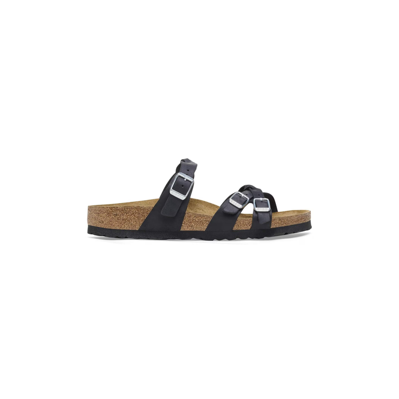 Birkenstock® • Franca Braided Oil Leather - Black (Regular)
