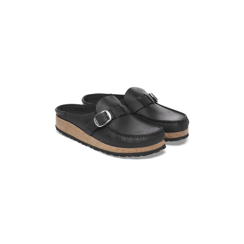 Birkenstock® • Buckley Oiled Leather - Black (Narrow)